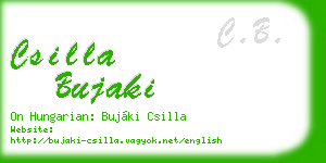 csilla bujaki business card